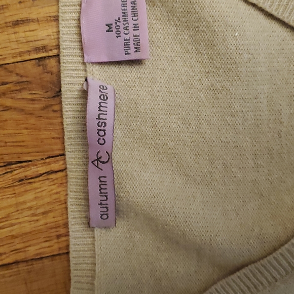 Autumn Cashmere 100% Pure Cashmere Sleeveless Sweater - sz M (fits like a small) - Picture 2 of 4